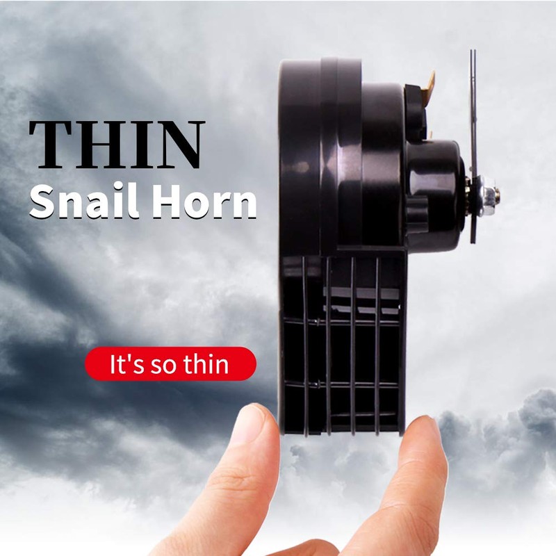 FARBIN Compact Horn 12V Waterproof Car Horns Loud Dual-Tone Electric