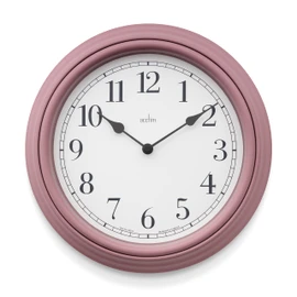Acctim Devonshire Traditional 28cm Wall Clock (Dusty Rose)