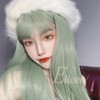 Eileen Semi-Long, Light Green Wig, Women’s Wig, Straight, Natural, Harajuku,