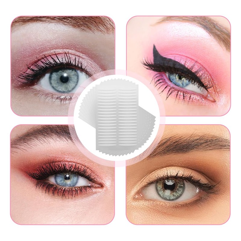 GNHG Pack of 400 Eyelid Tape, Eye Lie Strips, Invisible,