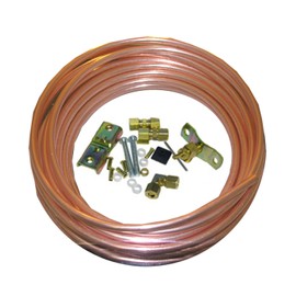 LASCO 17-0953 Copper Tubing Ice Maker Installation Kit with 1/4-Inch x 20-Feet Copper Tubing 1/4-Inch Compression Self Tapping Saddle Valve