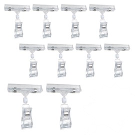 LUYING Clip Stand Pop Clip Strong Price Tag Advertising Store Display Clip Holder (Transparent)
