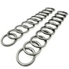20 Pack 1 Inch Carabiner Clip, Spring O Rings Metal