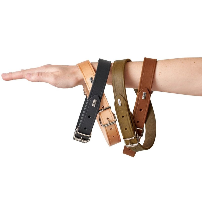 Hunter Aalborg Dog Collar with Durable Soft Cowhide Leather with