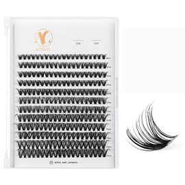 ACTROL Individual Eyelash Lashes Clusters ACT-C 0.07 8-16mm Mix D Curl - Natural & Bold Volume Lashes, Reusable DIY Lash Extensions for Customized Looks - Hypoallergenic & Cruelty-Free