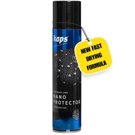 Kaps Nano Protector - Boot and Sneaker Waterproofer for Leather Nubuck Suede Textile, Nano Protector, Water Repellent, Shield Against Rain Stains Moisture 13.52 fl. Oz.
