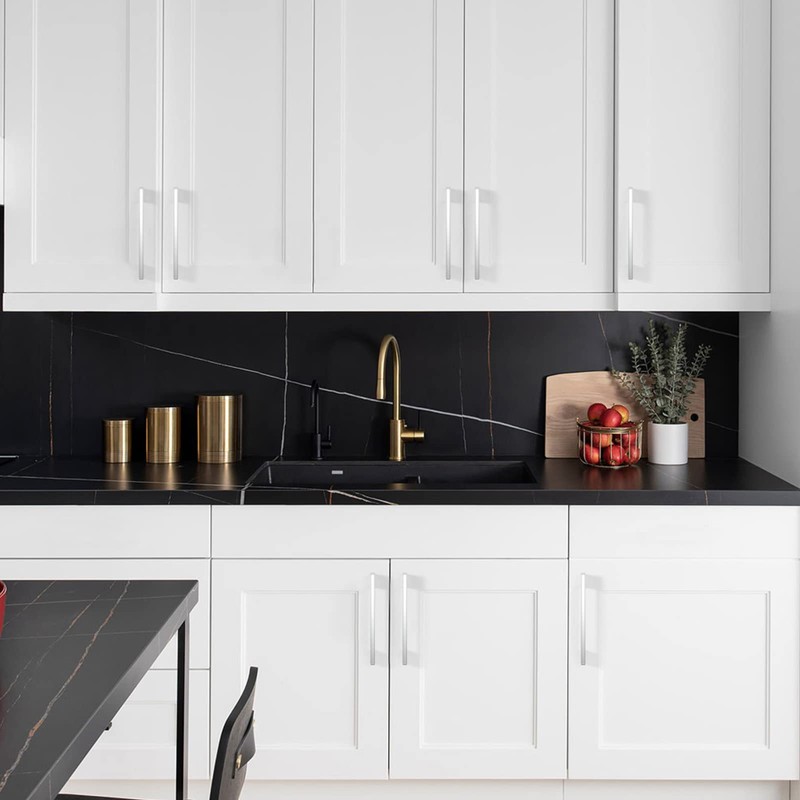 FURNIWARE 10 Pack Cabinet Pull, Chrome Cabinet Handles, Hardware Drawer