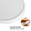 Round Decorative Tray Wood Bathroom Counter Organizer Farmhouse Kitchen Decor