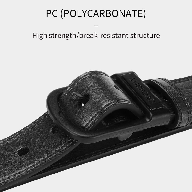 MACBORO Tsa Approved Non Metal Nickel Free Hypoallergenic Plastic Belt
