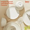 Sweese Porcelain Dinnerware Sets for 6, 18 Pieces Ceramic Plates
