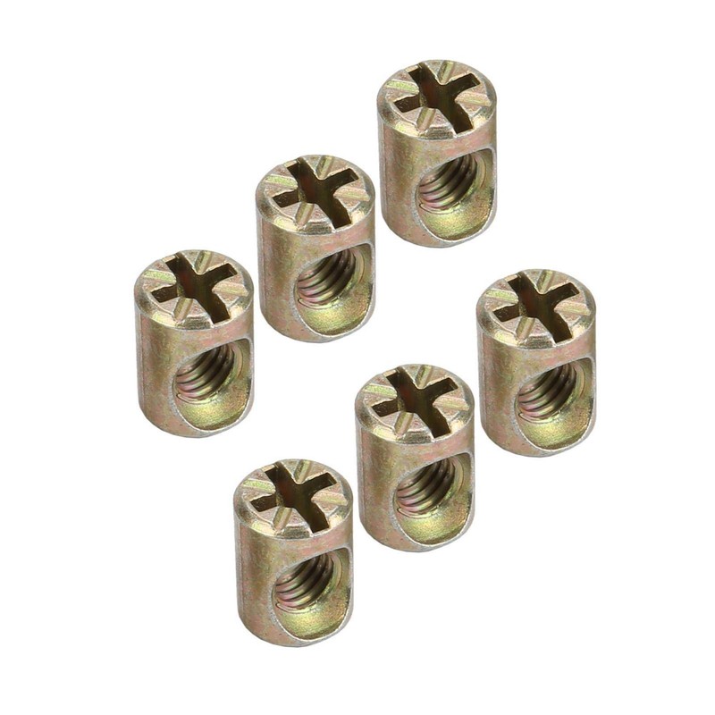30 piezas M6 sujetador de muebles, robusta tuerca de barril