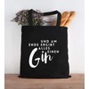 Moonworks® Jute Bag with German Text "Und am Ende ergibt
