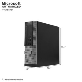 DELL Optiplex 7010 SFF Business Desktop Computer PC (Intel i7-3770 3.4GHz Processor, 16GB DDR3, 240GB SSD, Windows 10 Professional) (Renewed)