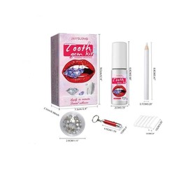 JAYSUING Tooth Gem Kit, 1 Set Tooth Jewelry Kit, Shiny Tooth Decoration Kit, Diy Tooth Art Kit for Women & Girls, Oral Care Kit for Daily Use,  Dental Kit