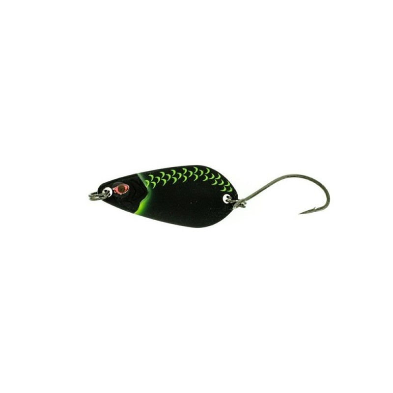 Molix Trout Spoon 1.5 grams with Mat Black Stripe Scales