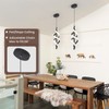 Vloitgol Black Pendant Light,4000K Modern LED Pendant Lights Kitchen Island,Adjustable