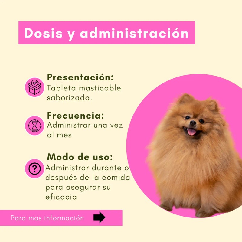Pastilla Contra Pulgas Y Garrapatas En Perros 2.8 A 5.5kg