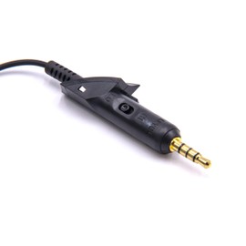 vhbw Adapter Cable for Headphones, Headset for Bose QuietComfort 15 QC2, QC15 with Hi/Low Switch.