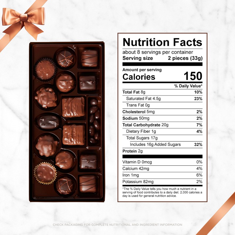 RUSSELL STOVER Christmas Milk Chocolate Candy Assortment Gift Box, 9.4