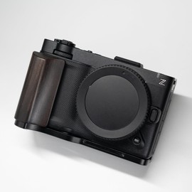Iborrys Luxury Retro Solid Wood Camera Grip, Compatible with Nikon ZR Cameras, Dedicated L-shaped Quick Release Plate, Artisan Handcrafted Premium Natural Wooden Handle (Purple Light Ebony Black)