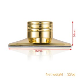 DollaTek LP Turntables Metal Copper 320g Disc Stabilizer Record Weight/HiFi - Gold