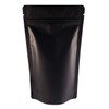 Rightpak Black Matt Aluminium Foil Stand Up Pouches with Resealable