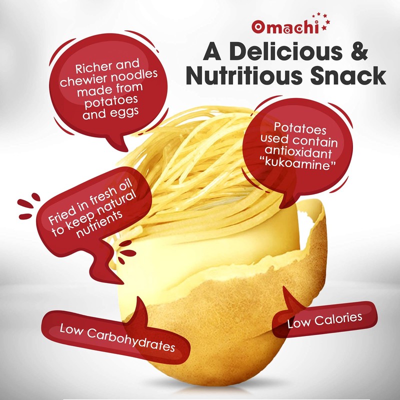 OMACHI Golden Potato Noodles - Made with Natural Ingredients -