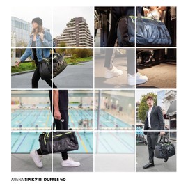 Arena Unisex Spiky Iii 40 Duffle, NAVY-NEON_YELLOW, One Size UK