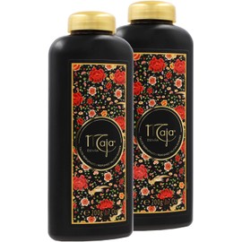 Maja, Talco perfumado en polvo de talco con aroma oriental clásico de Maya para mantener tu piel seca y fresca talco para piernas sedosas, aroma delicado, 2 unidades de botellas de 7 onzas, blanco, 2 unidades