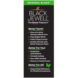 Black Jewell Gourmet Popcorn, Variety Pack with Original Black, Crimson, Native Mix Kernels, 28.35 Ounces (Pack of 3)
