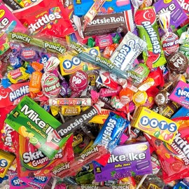 Ultimate Name Brand Candy Variety Pack - 4 lb Bulk Candy Individually Wrapped - No filler Candies - Perfect for Party Candies Stuffers or Party Favor Candys for Kids Goodie Bags - Party Favors for Kids