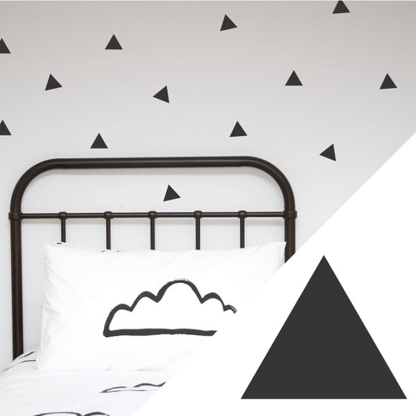 100 Percent Heart Wall Decals - Large Triangles, Mint Green