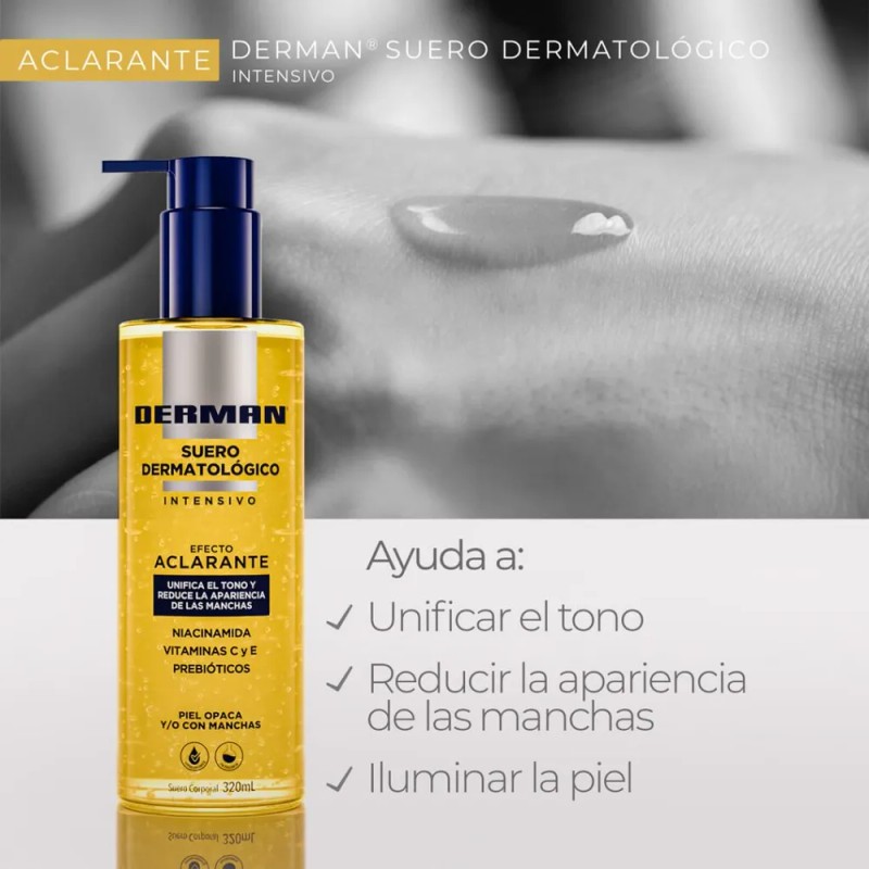 Derman Suero Aclarante Unifica El Tono Y Reduce Manchas Todo