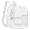 Slumou Clear Backpack Stadium Approved 12×12×6 Clear Mini Backpack Small