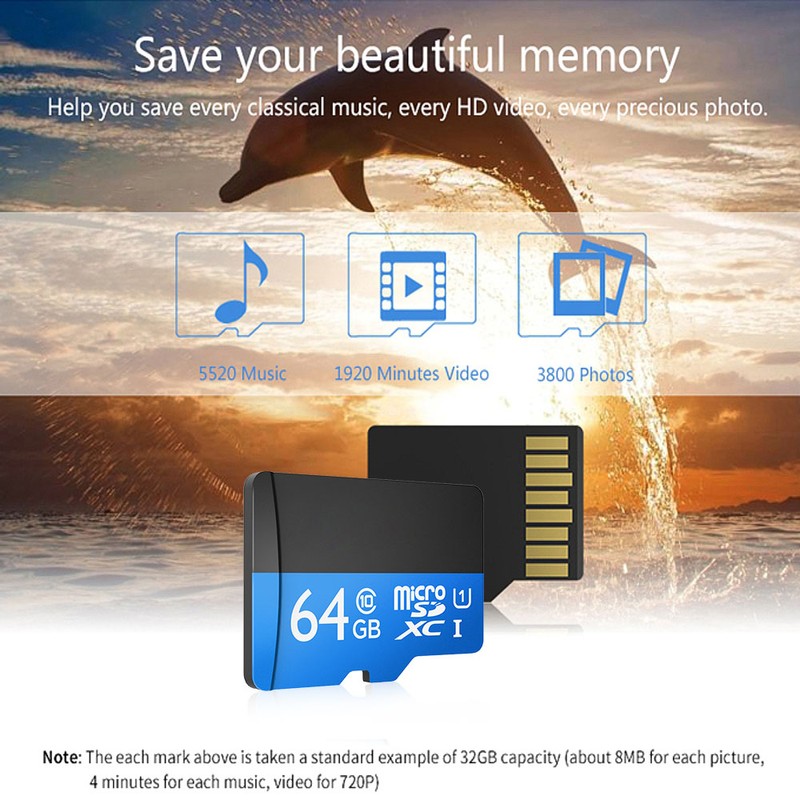 Netac P500 Class 10 64G SDXC TF Flash Memory Card