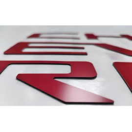 Advanced Trims Red Raised Plastic Tailgate Letters Inserts NEW CHEVY COLORADO 2023 2024 2025
