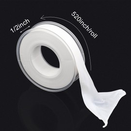 BOMEI PACK Plumbers Tape,PTFE Tape,Teflone Tape,1/2 Inch X 520 Inches,Sealant Tape,Thread Seal Tape for Shower Head,Water Pipe Plumbing Sealing Tape (5)