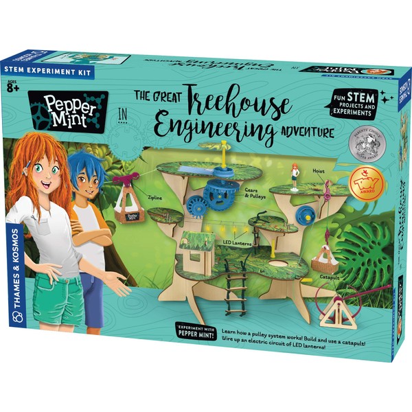 Thames & Kosmos 626020 Pepper Mint in The Great Treehouse Engineering Adventure Science Experiment Kit, Blue