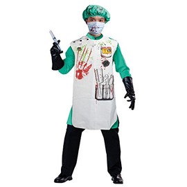 Bristol Novelty DS165 Doctor Set Bloody (Apron and Hat), One Size