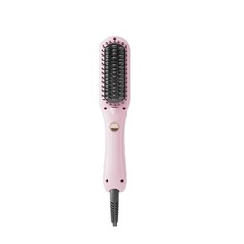 LANDOT Mini Glättbürste Haarglätter Bürste: Glätteisen & Haarbürste 2in1 für Einfaches und Schnelles Glätten - Kleines Glättbürste ideal für Kurze bis Mittellange Haare