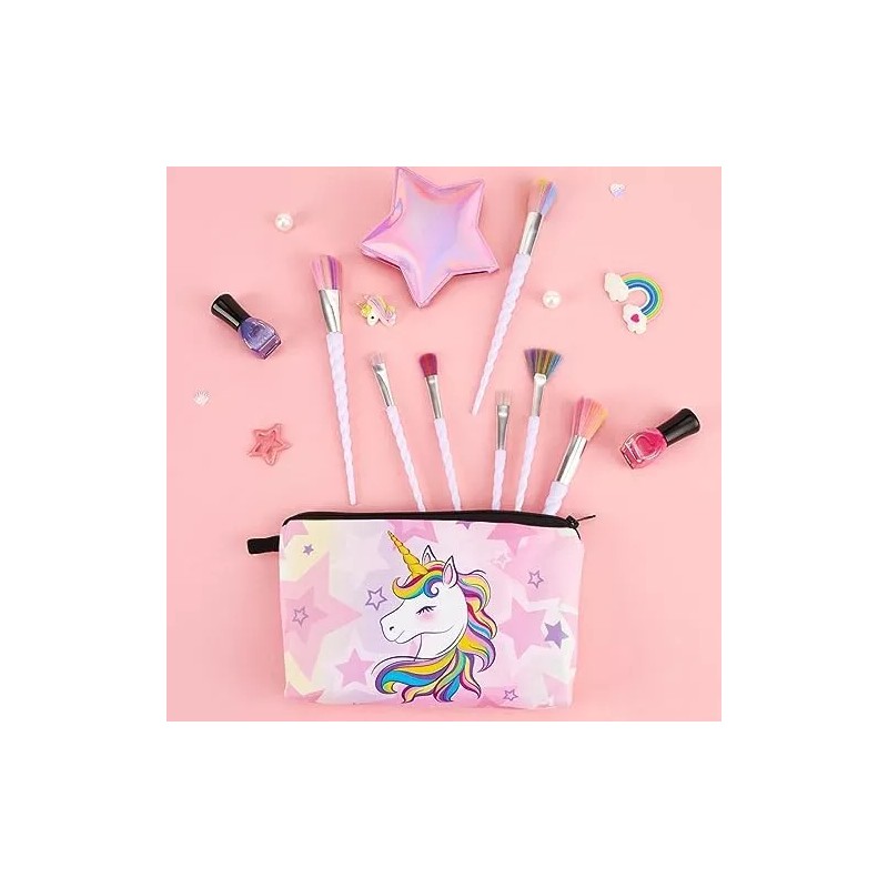 WERNNSAI Juego De Brochas De Maquillaje De Unicornio, 12 Brochas