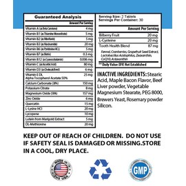 Bad Breath Treats for Dogs - Pets Premium Teeth Health for Dogs and Cats - Oral Gum Teeth Complex Support - Dog Mineral Supplement - 120 Tablets (2 Bottles)