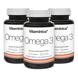 Pack X3 Omega 3 Vitaminica 1000 Mg En Capsulas Sabor Sin Sabor