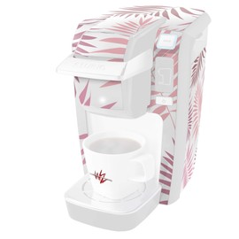 WraptorSkinz Decal Style Vinyl Skin compatible with Keurig K10 / K15 Mini Plus Coffee Makers Palms 02 Pink (COFFEE MAKER NOT INCLUDED)