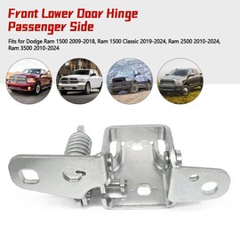 Passenger Side Door Hinge Fit for Dodge Ram 1500 2500 3500 Right Front Lower Door Hinge Replace 68058518AC 68058518AB