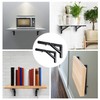 Folding Shelf Brackets 10 Inch Heavy Duty, 2 Pcs Shelf