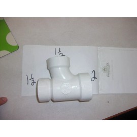 SPEARS  SPEARS D2665 2"x 1-1/2"x 1-1/2" PVC DWV Hub Sanitary Tee  Pipe Fitting