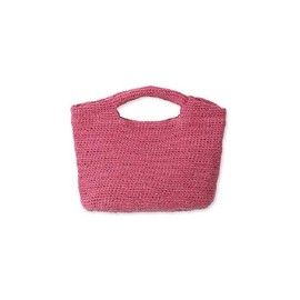 Mirowen 09WGB241505 Women's PNK Metallic Mini Basket Bag, Pink