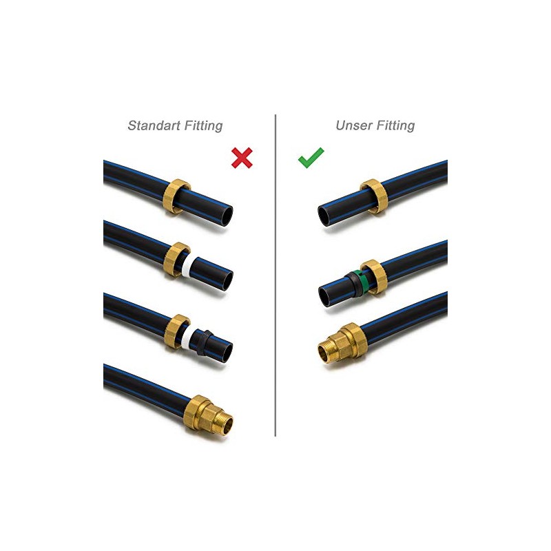 PE Pipe Fitting Brass Fitting Coupling Angle Clamp Connector Sleeve
