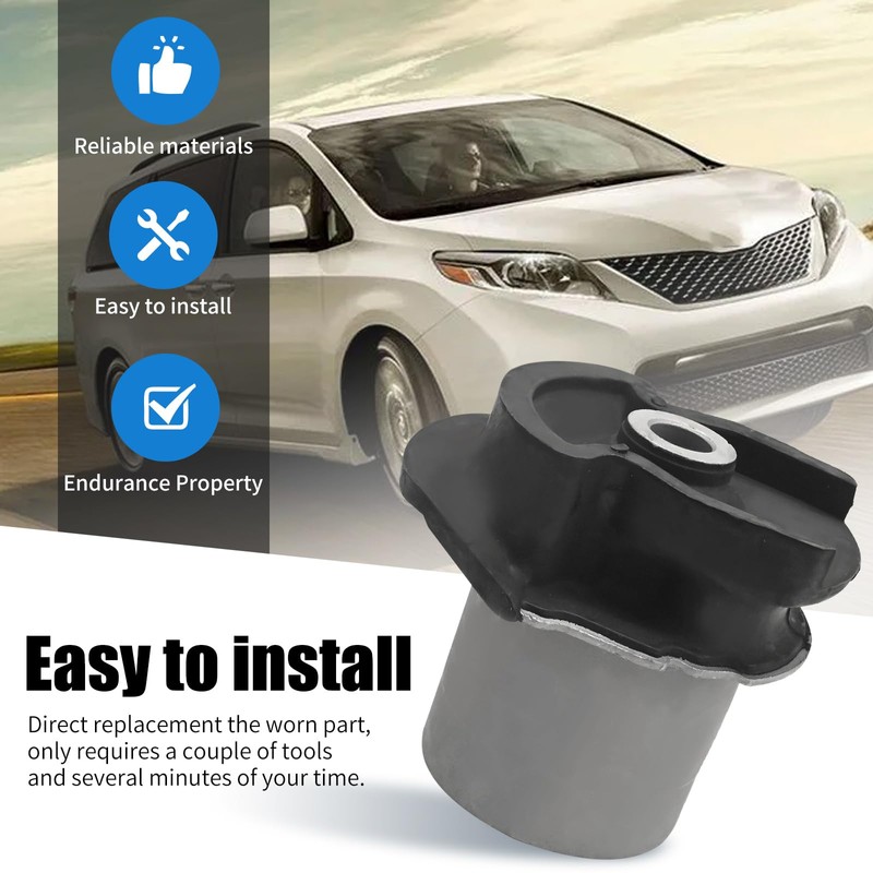 Zreneyfex 2Pcs 48725-08020 Rear Axle Beam Bushing Kit Left and